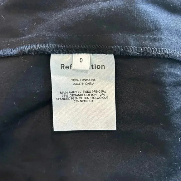 Reformation Black Michaela Mini Dress Squared Neck Scoop Back Party - Picture 5 of 5